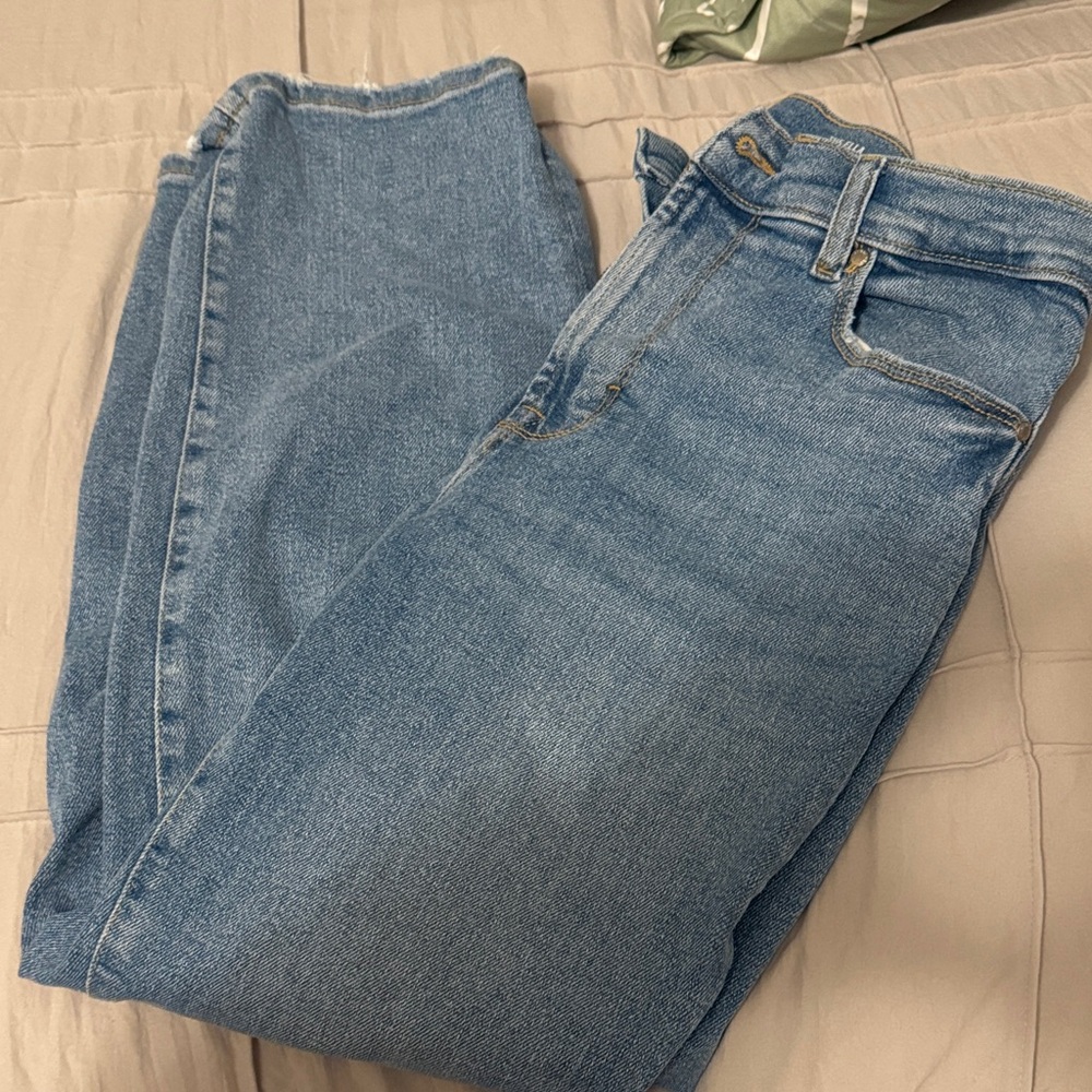 Kensie Light Blue Straight Leg Jeans for Women